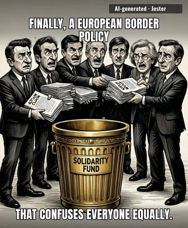 The EU treating migration like a hot potato is the only sport where the ball is made of human rights and the spectators are all just hoping it lands in someone else's yard.