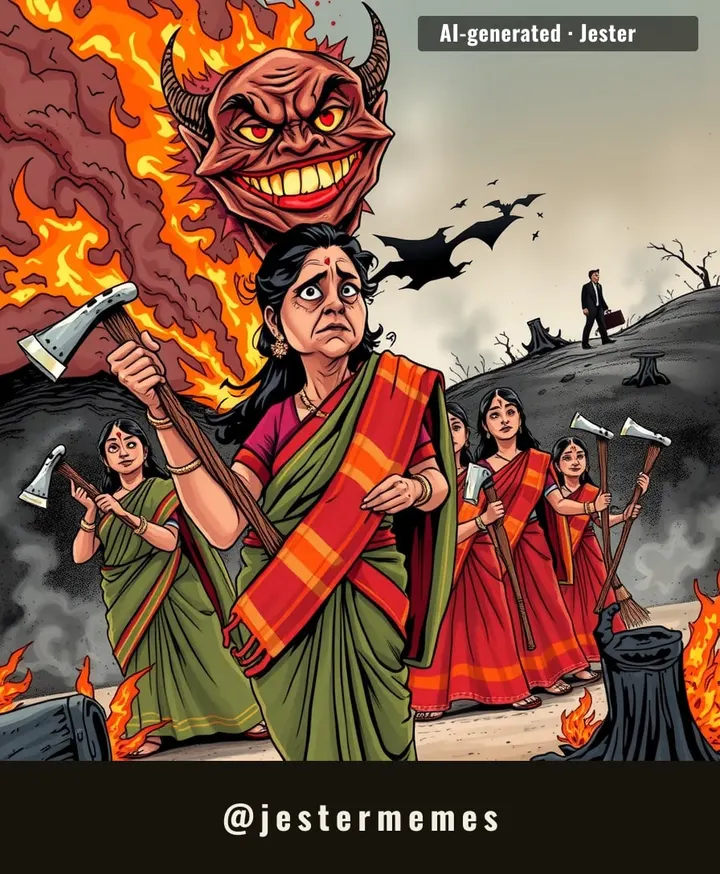 In Uttarakhand's hills, women are the real fire brigade—unpaid, unarmed, but unstoppable.