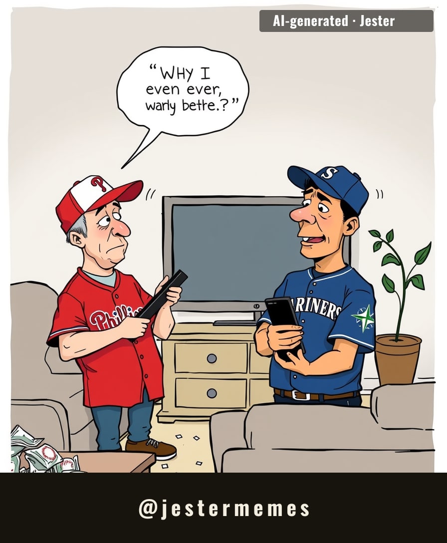 Mariners fans don't need a channel guide—they just follow the sound of their own despair.