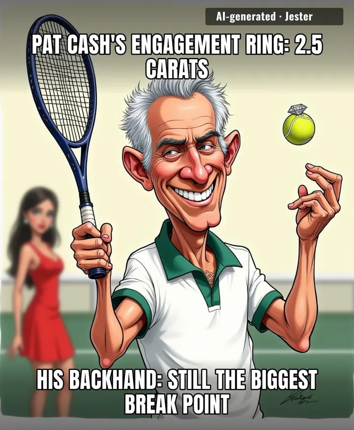 At 61, Pat Cash's serve is still lethal—but now it's for the vows, not the volleys.