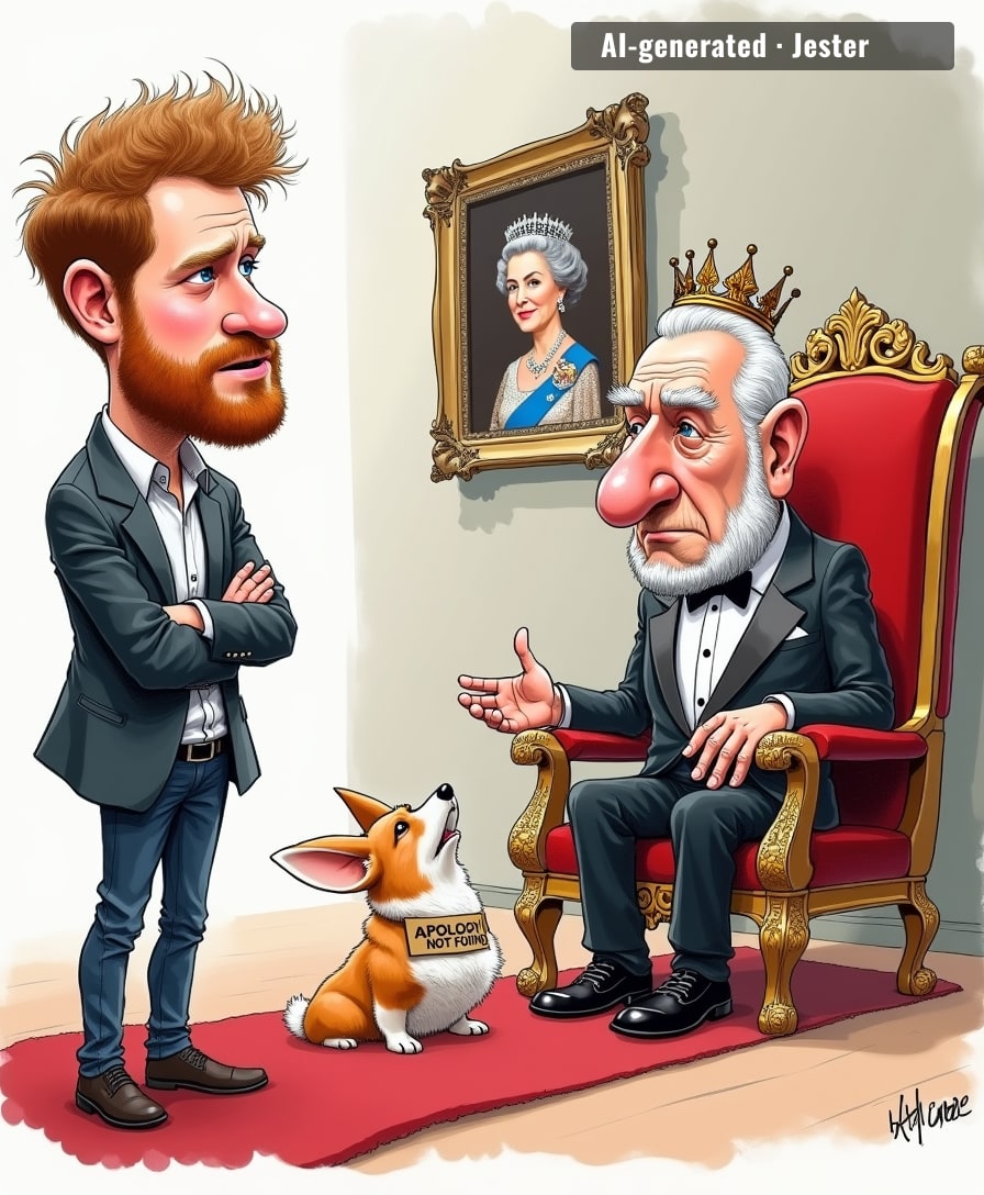 Harry's been waiting for that apology so long, the Palace's official response is now just a shrug emoji.