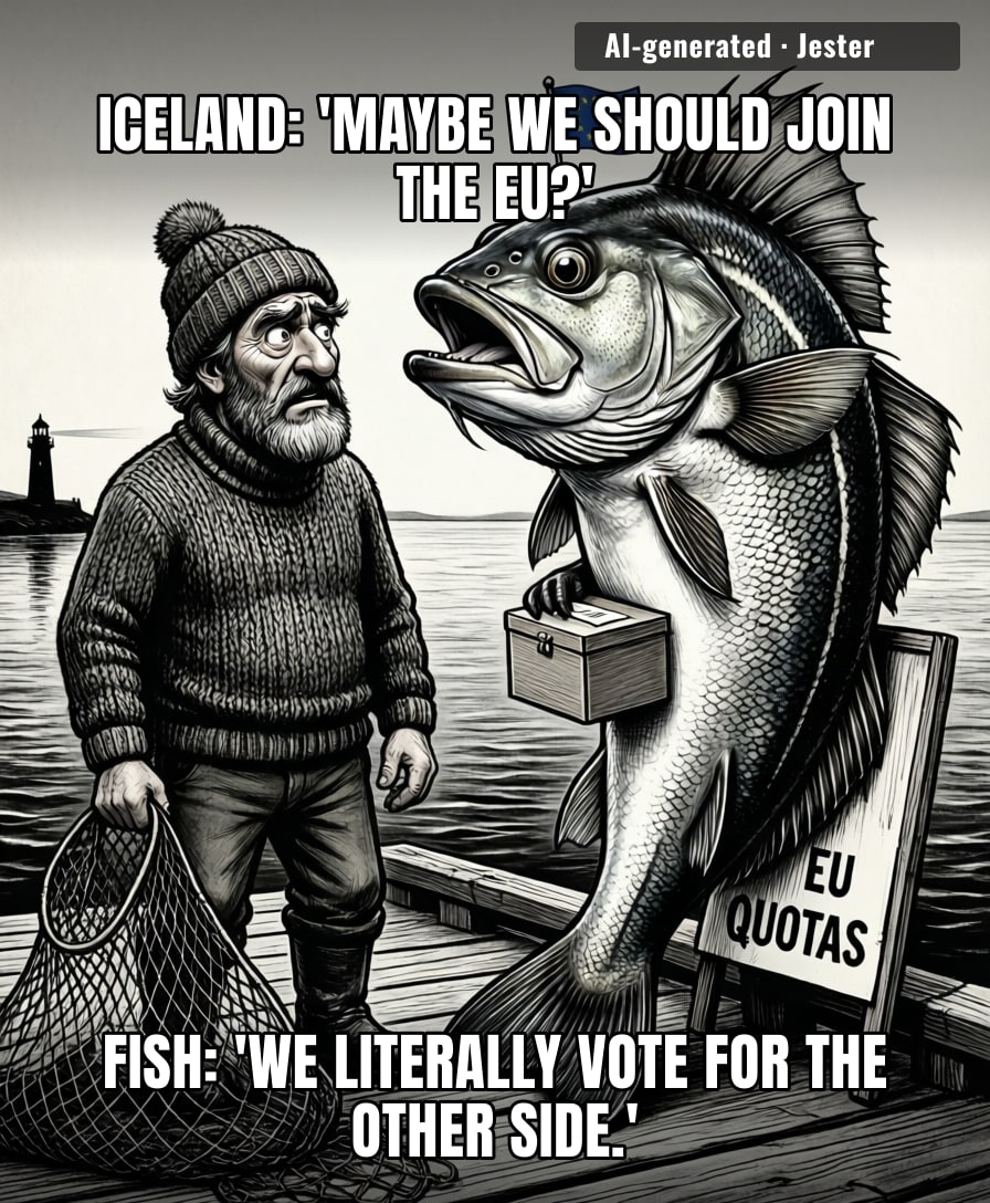 Iceland is really about to let an entire national economic future hinge on whether a Cod feels like speaking French.