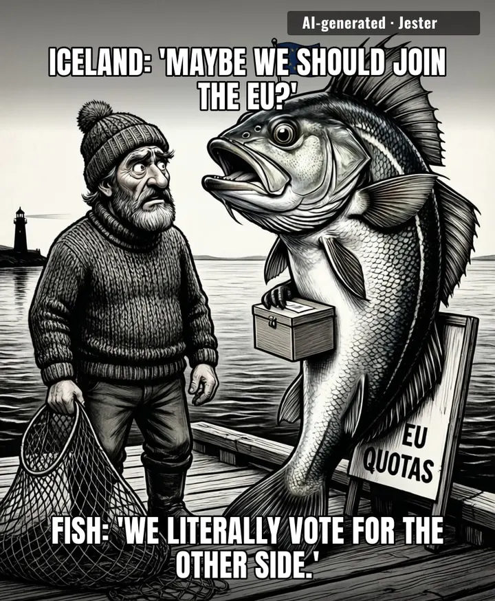 Iceland is really about to let an entire national economic future hinge on whether a Cod feels like speaking French.