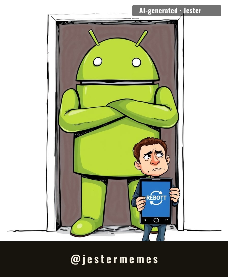 android's new feature: your phone reboots so you don't have to read that text.