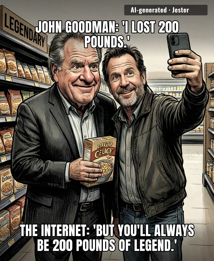 John Goodman's weight loss is so dramatic that even his old fan mail is asking for a refund on the 'big friendly guy' persona.