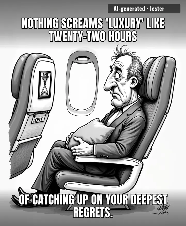 Turkish Airlines finally perfected a travel experience where you arrive at your destination with more baggage than you started with—specifically, a profound sense of existential dread.