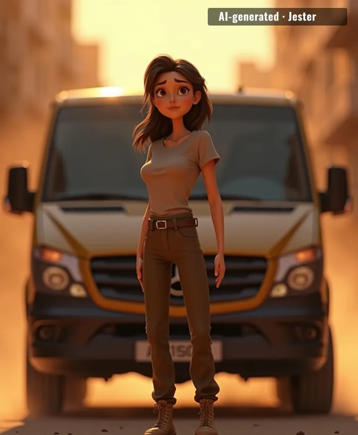 It takes a special kind of grit to stop a police van with a palm-push that went global.