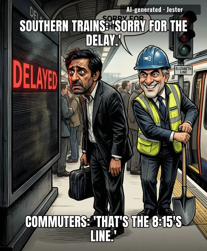 The Elizabeth line is just a very expensive way to be late by the same amount of time.