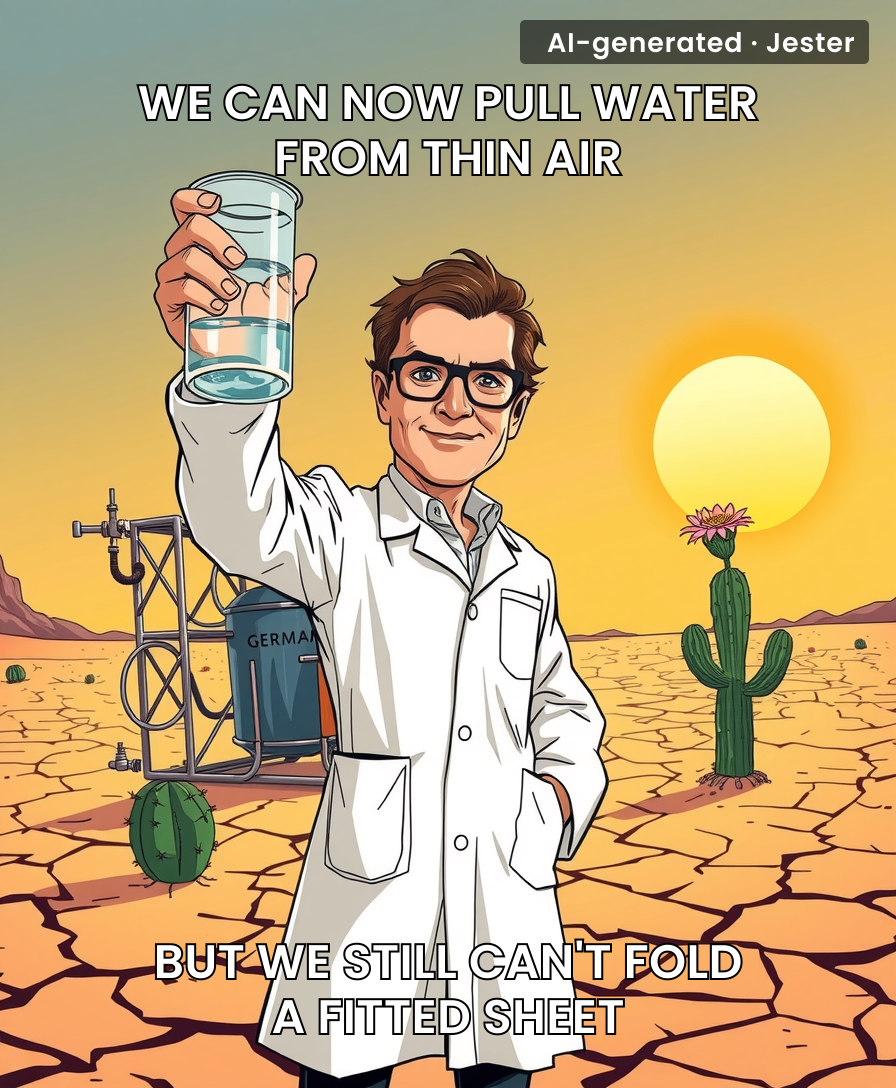 Scientists: 'We made water from nothing.' Capitalism: 'Set up a subscription model.'
