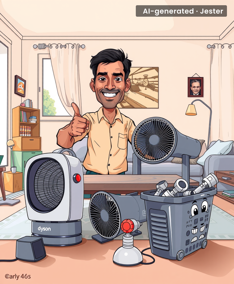 The Dyson Hot+Cool: because nothing screams 'disposable income' like spending ₹60,000 to replace two appliances that cost a tenth of that.