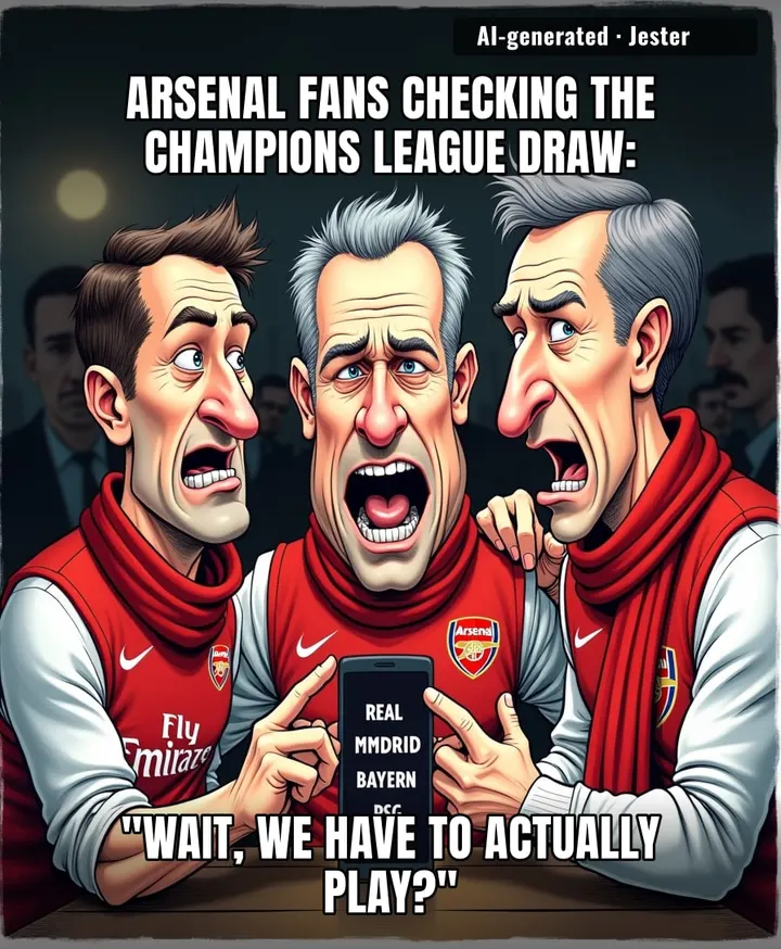 Arsenal's Champions League draw is like a participation trophy you have to qualify for.
