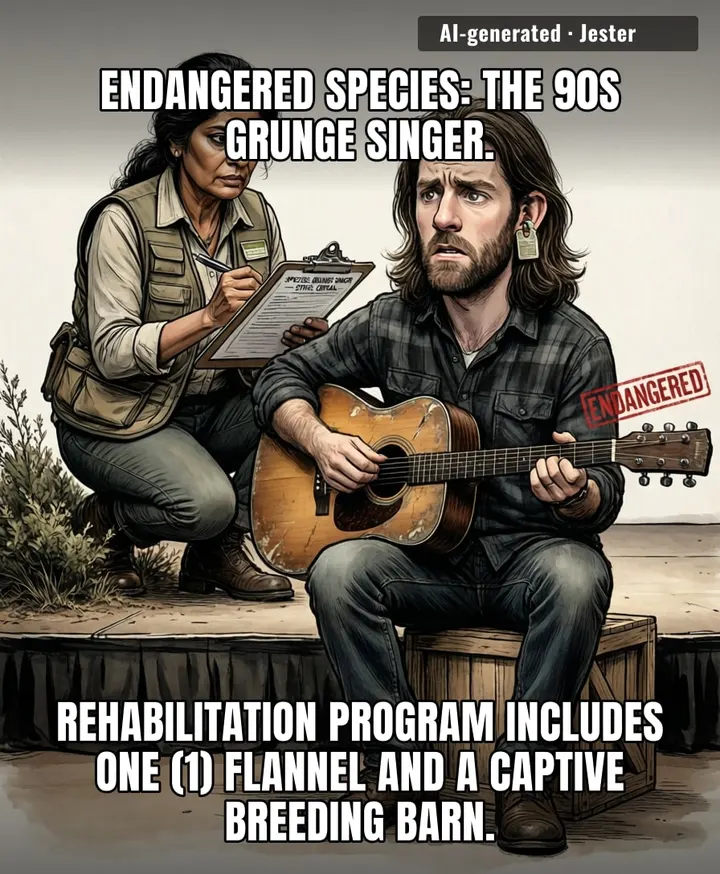Eddie Vedder just wants to play 'Jeremy' in peace while a woman in a windbreaker takes notes on his nesting habits.
