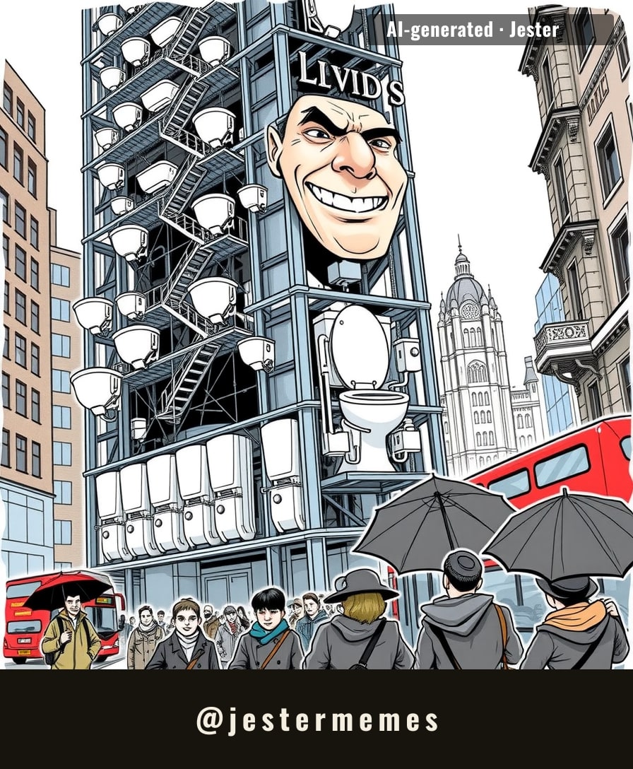 Imagine explaining to your grandkids that you worked in a building that wears its plumbing like a fashion statement.