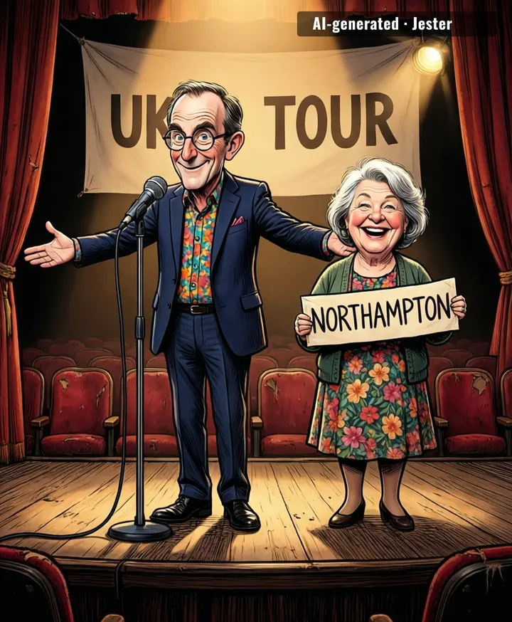 the tour is so big it finally got Northampton upgraded from a service station with a postcode