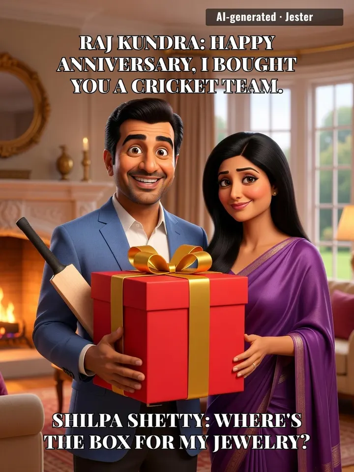 Some men give flowers; Raj Kundra gives a franchise that's lost more matches than it's won.