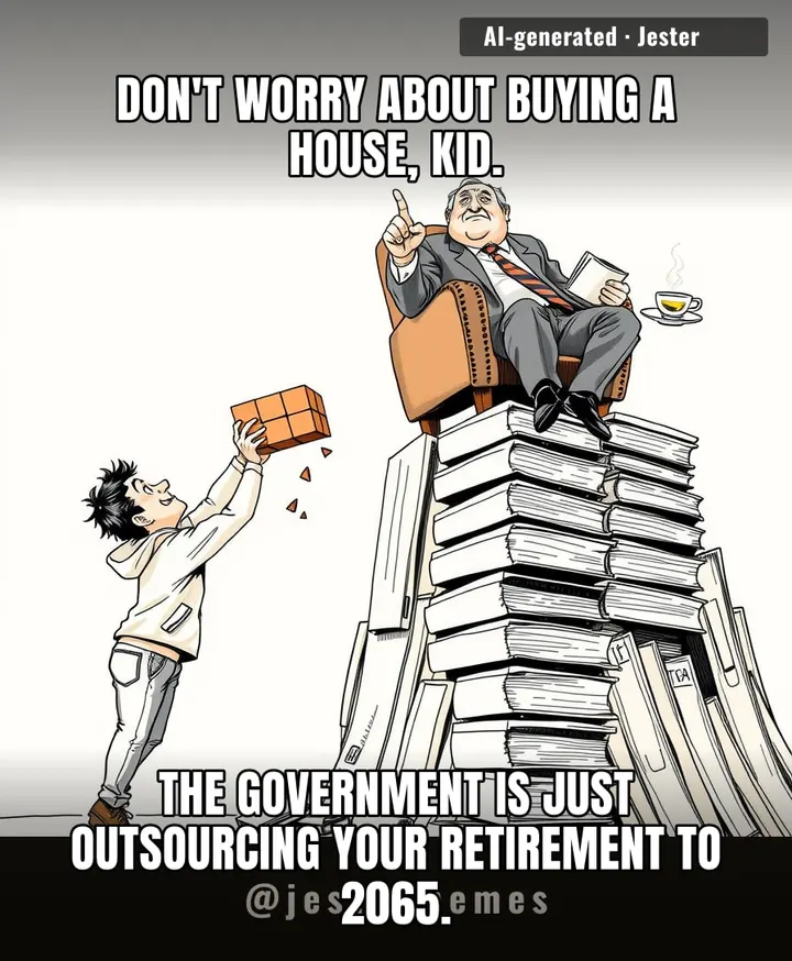 The new Intergenerational Report is basically a polite way of saying 'don't bother saving for a pension, just find a comfortable bench to pass away on while the GDP graphs look pretty.'