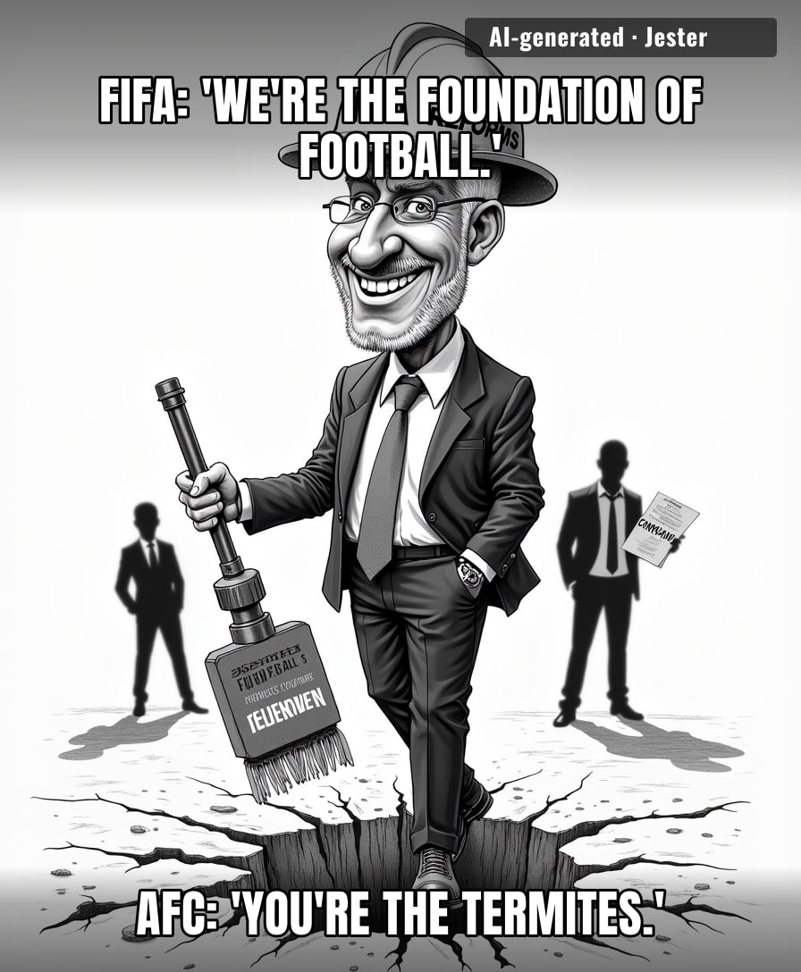 FIFA's 'foundations' are held together by denial and cash.