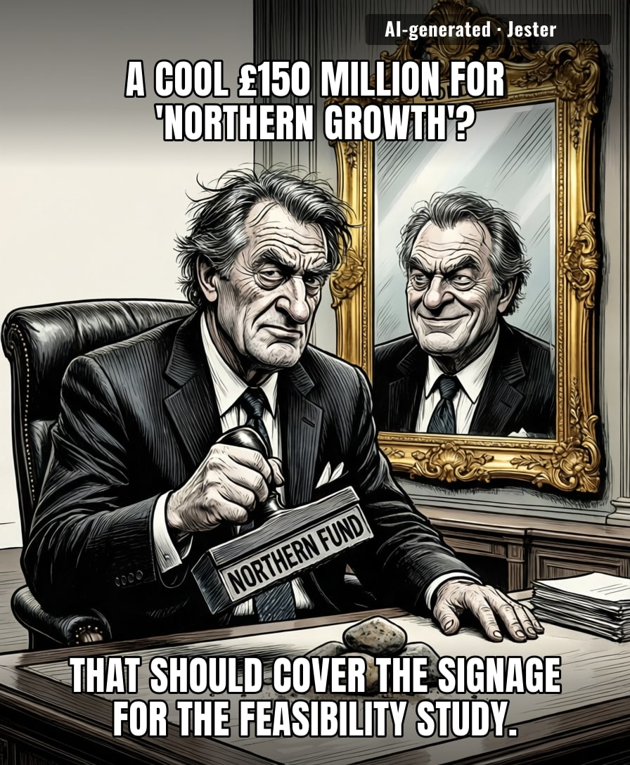 The government is once again throwing millions into a 'Northern fund,' mostly so they can remember which side of the country isn't London on a map.