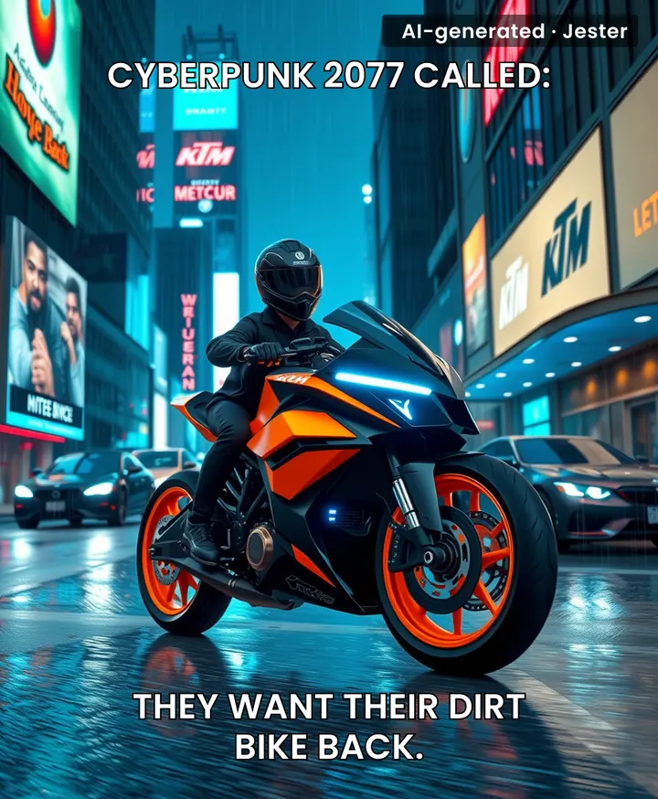 KTM built a bike for the dystopian future we can't afford to live in.