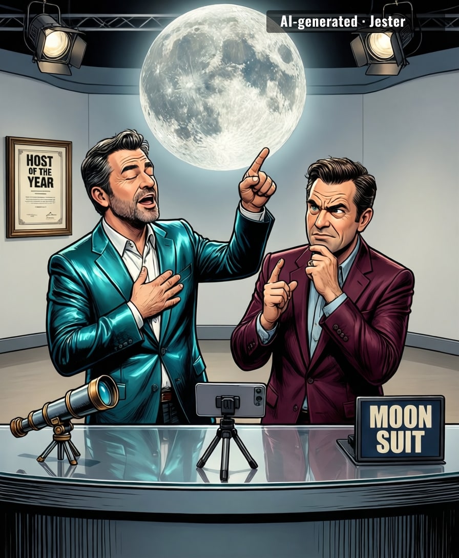 the moon is a planet the way QVC is shopping