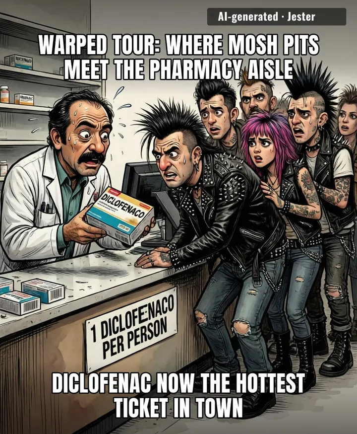 Nothing says punk rock like rationing anti-inflammatory gel like it's the last toilet paper on earth.