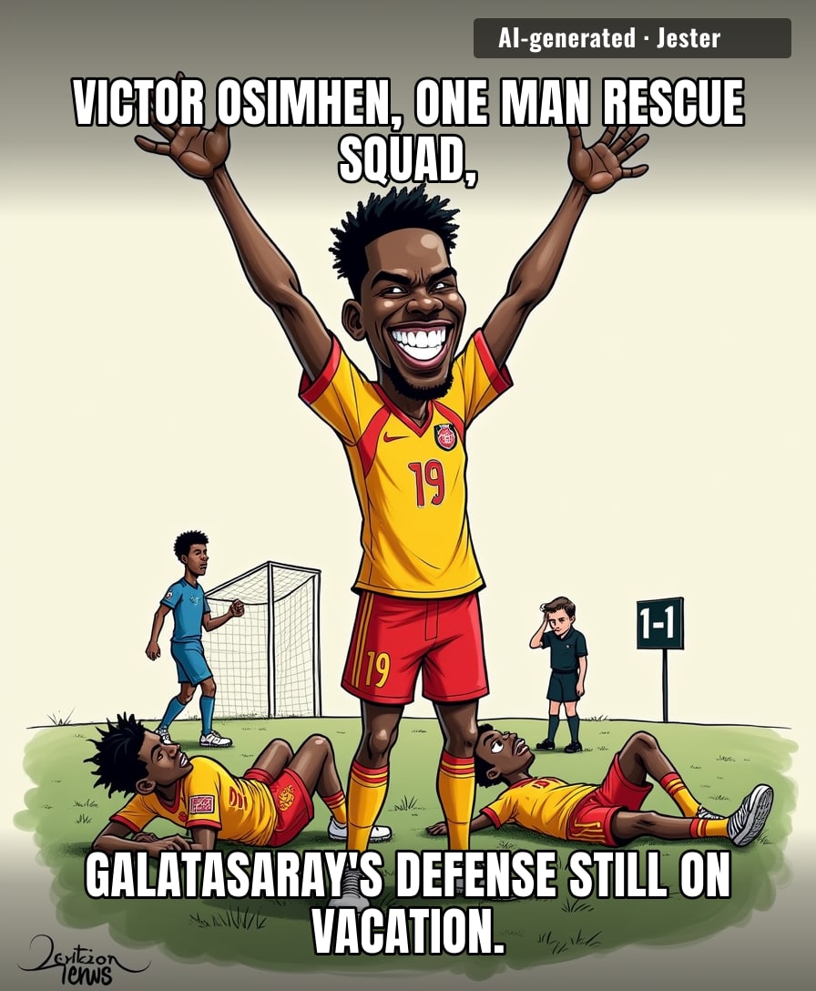 38 shots and one Nigerian striker later, Galatasaray learned that defense is not just a suggestion.