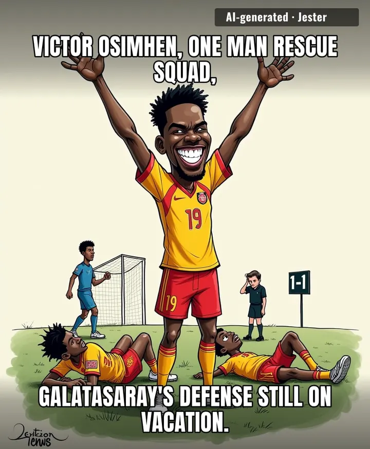 38 shots and one Nigerian striker later, Galatasaray learned that defense is not just a suggestion.
