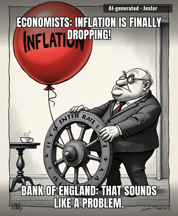 The only thing more committed to keeping the middle class broke than the Bank of England is my own inability to stop ordering takeout.