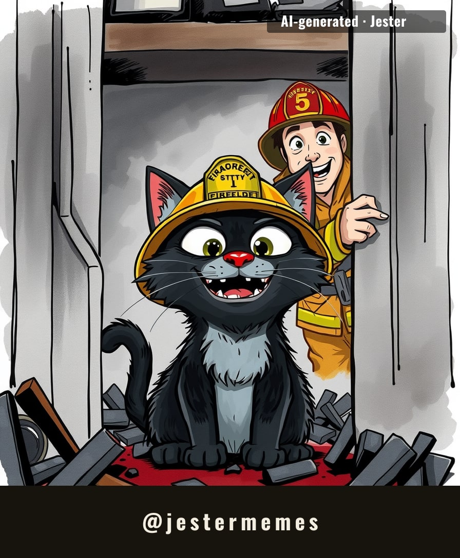 Seventy-two hours, 100,000 gallons of water, and the only thing that survived was the cat named after a breakfast food. Somebody order nine lives to go?