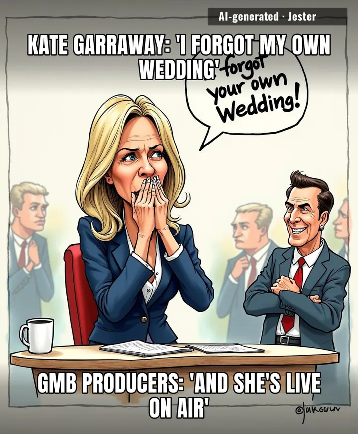 Kate Garraway just proved that even TV presenters can have a 'did I leave the oven on?' moment, except the oven is her marriage and it's nationally broadcast.