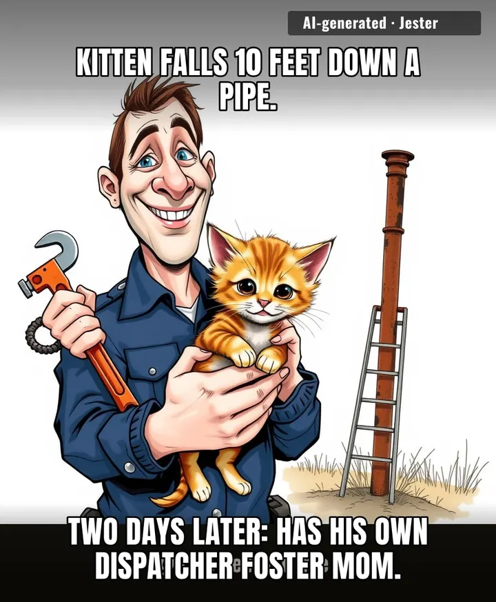 Rusty's origin story is better than most tech startups: 10 feet of pipe, no funding, and already acquired by a dispatcher.