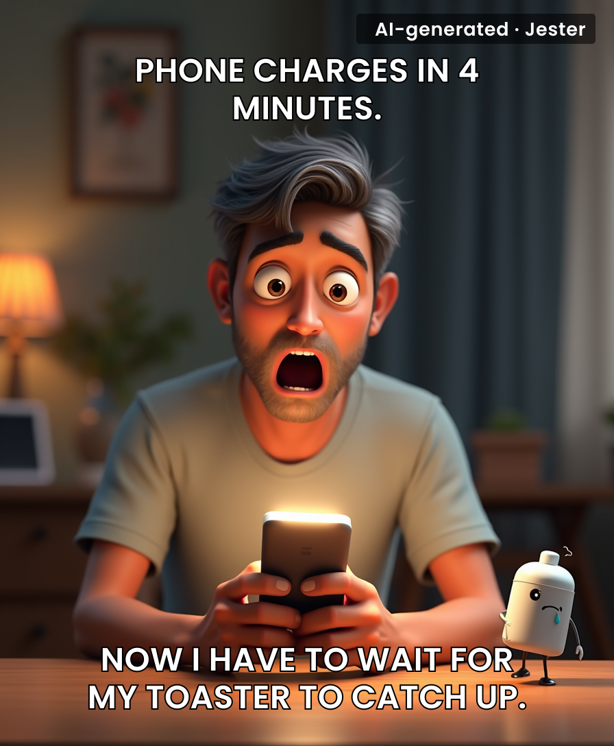 The new battery charges so fast, your phone will be at 100% before you finish saying 'but I need a new phone anyway'.