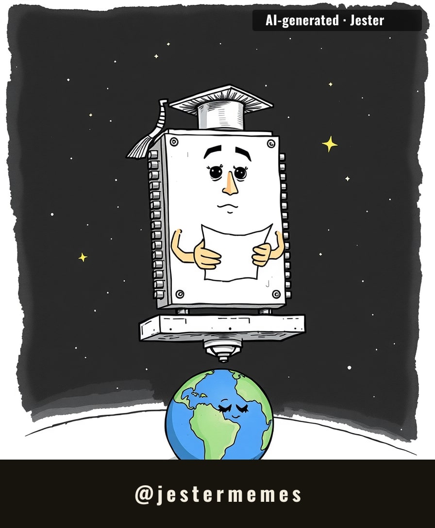 the first AI in space and it's already doing open mic night.