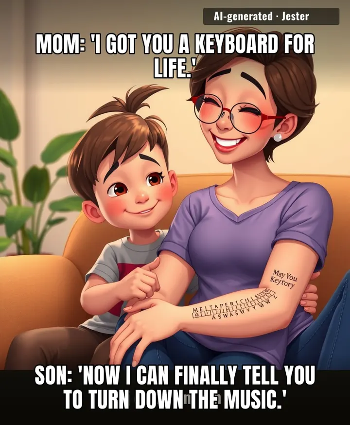 Nothing says 'I love you' like a permanent QWERTY on your forearm.