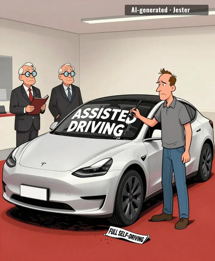 Europe said 'full' was a lie, so Tesla just deleted the word.
