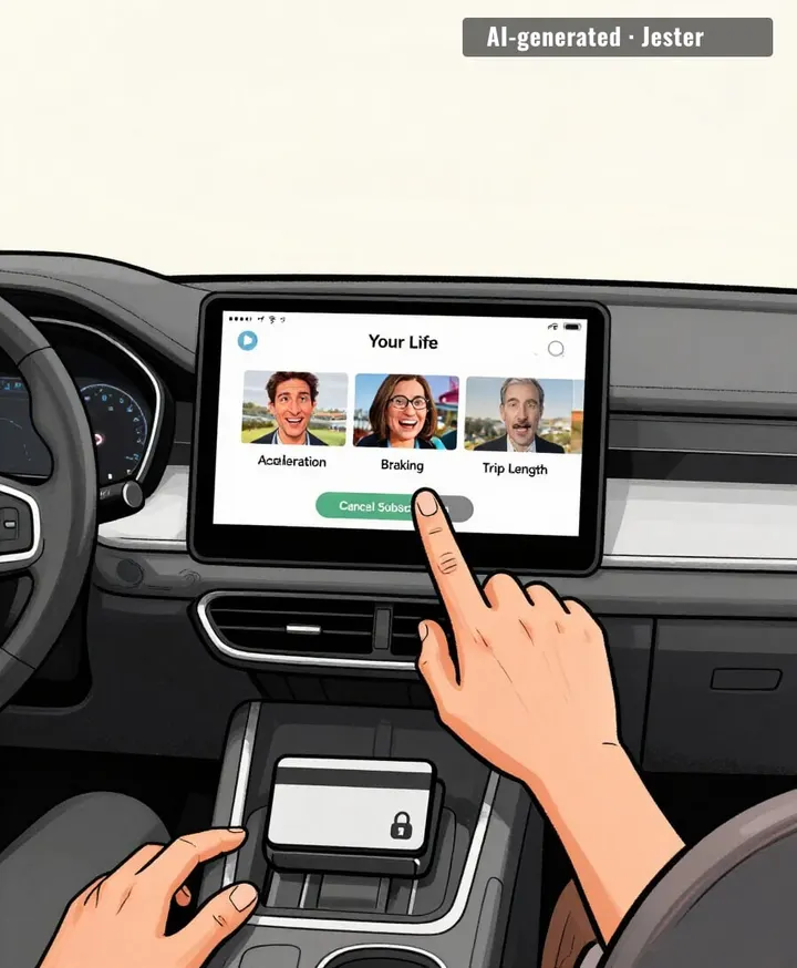 your driving data comes with a free trial you never signed up for.