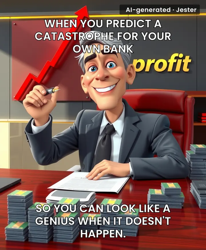 Capital One lowering their bad-loan reserves is just a bank’s way of saying they finally stopped checking if their customers have actual jobs.