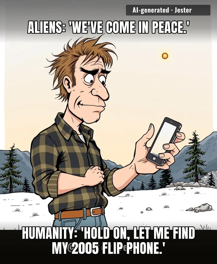 If aliens ever land, we'll miss it because we're all too busy filming our own feet in 4K.