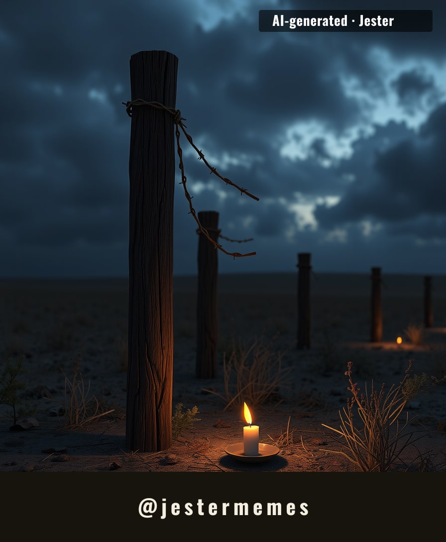 A forgotten past echoes in silence, urging remembrance.