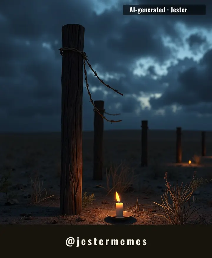 A forgotten past echoes in silence, urging remembrance.