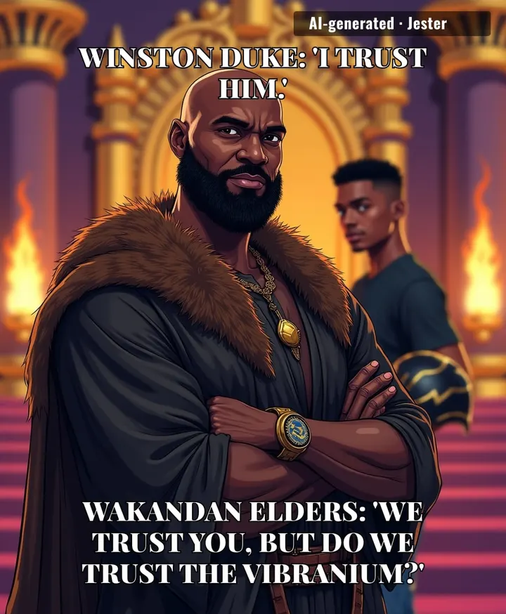 Winston Duke trusting David Jonsson is the most confident 'he's got this' since a pilot said 'I can land this plane' while the engine is on fire.