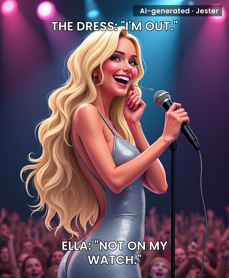 The real talent isn't singing—it's fixing your outfit while still hitting every note.