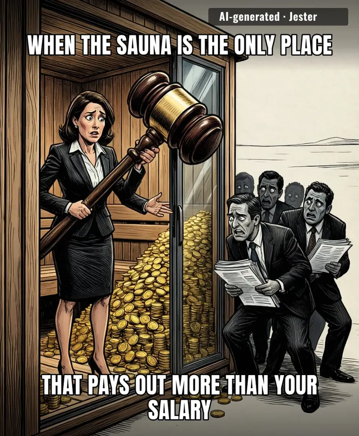 The new gold standard for career growth: getting fired and suing for the cost of a private island.