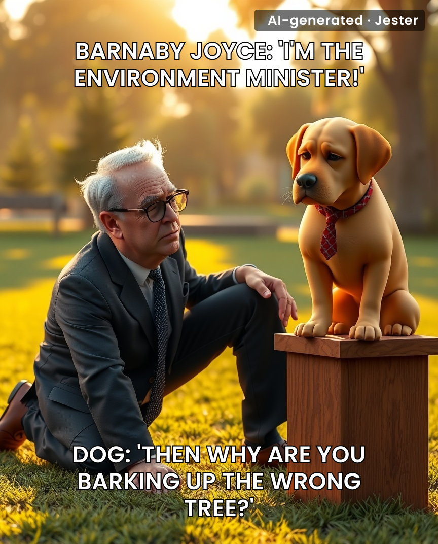 When you're such a terrible politician that you have to apologise to a dog for wasting its time.