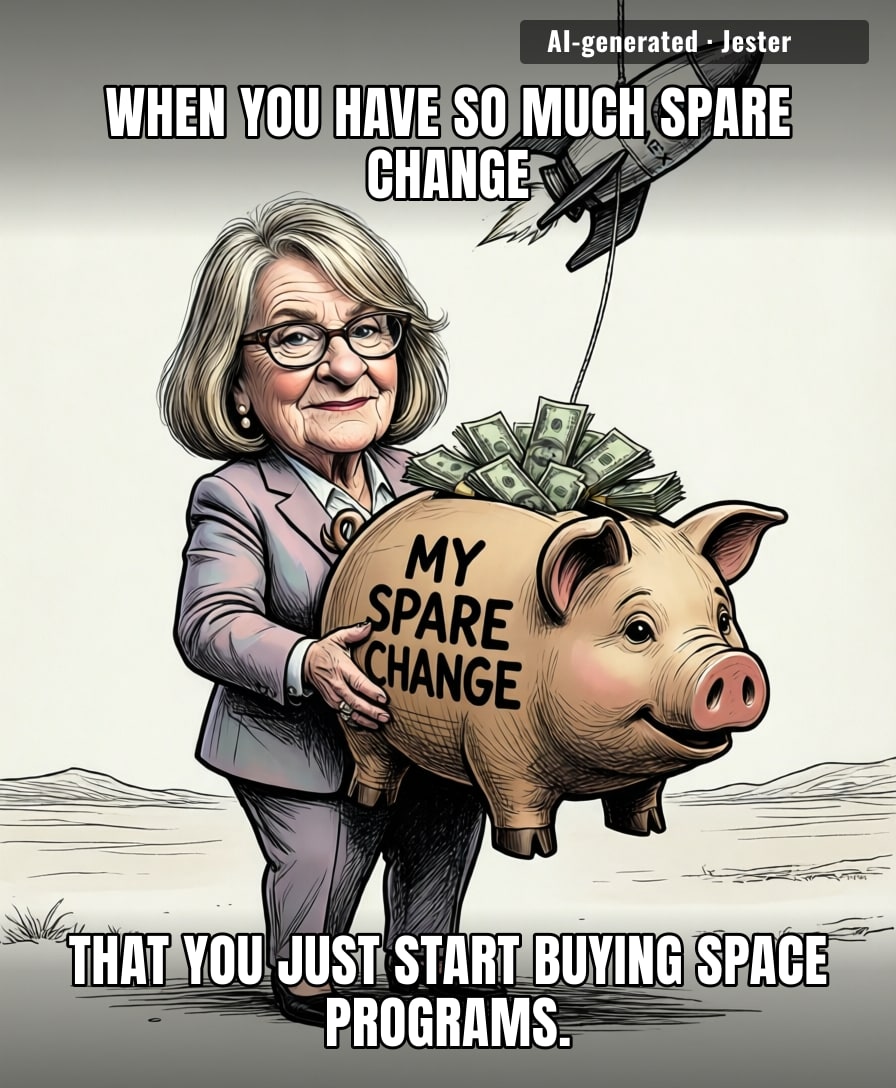 Gina Rinehart casually dumping $1.9 billion into SpaceX is the ultimate flex for people who find regular shopping malls too small.