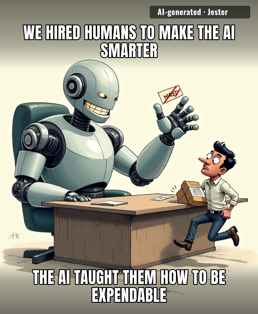 outsourcing your job to a robot and then getting fired for it is the most 2024 thing that's ever happened