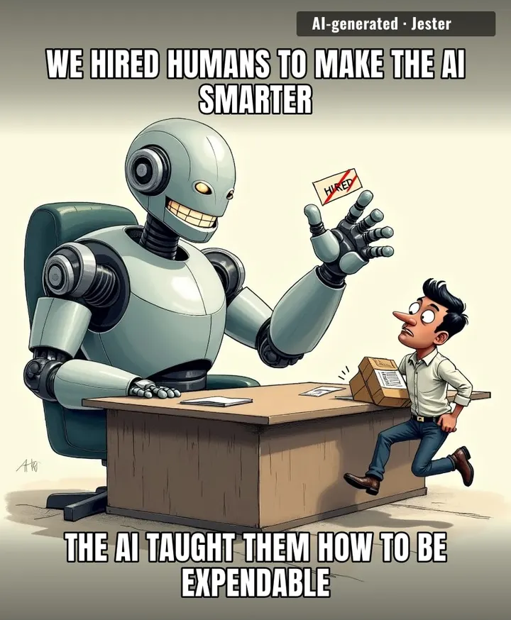 outsourcing your job to a robot and then getting fired for it is the most 2024 thing that's ever happened
