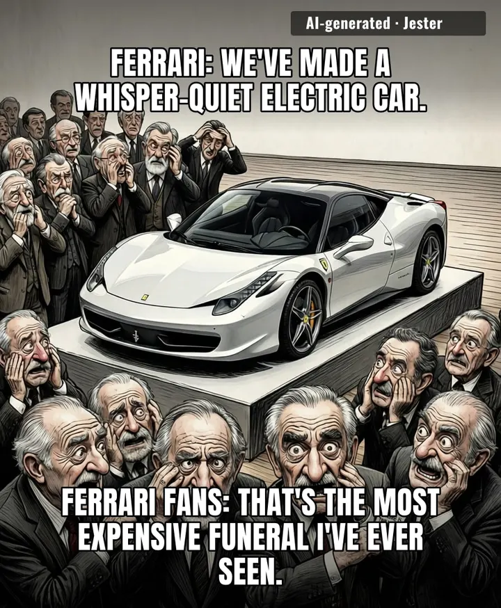Forty million dollars is a steep price to pay for a Ferrari that can't even growl at the neighbors.