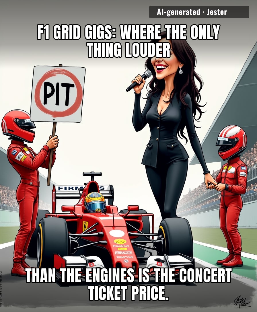 Laura Pausini performing at Monza is the only time Italians will willingly stand still for a Ferrari.
