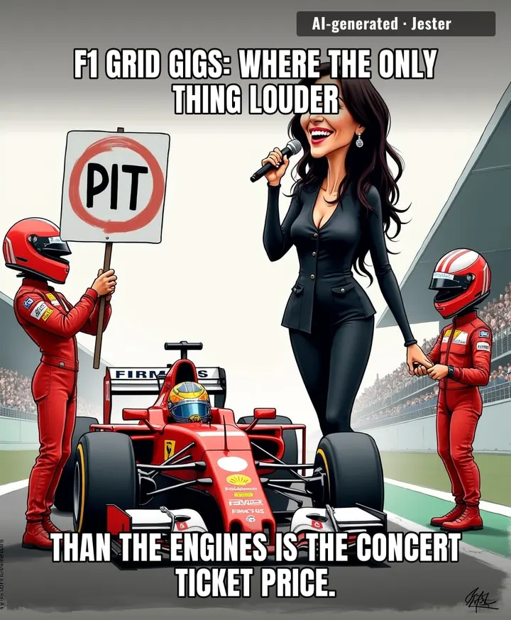 Laura Pausini performing at Monza is the only time Italians will willingly stand still for a Ferrari.
